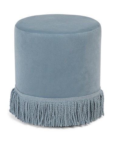18in Digby Fringe Ottoman | Poufs & Ottomans  | Marshalls | Marshalls