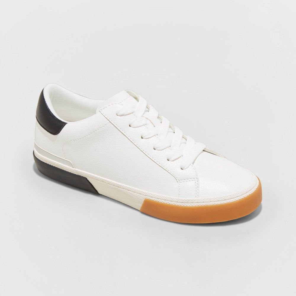 Women's Maddison Sneakers - A New Day White/Black 9 | Target