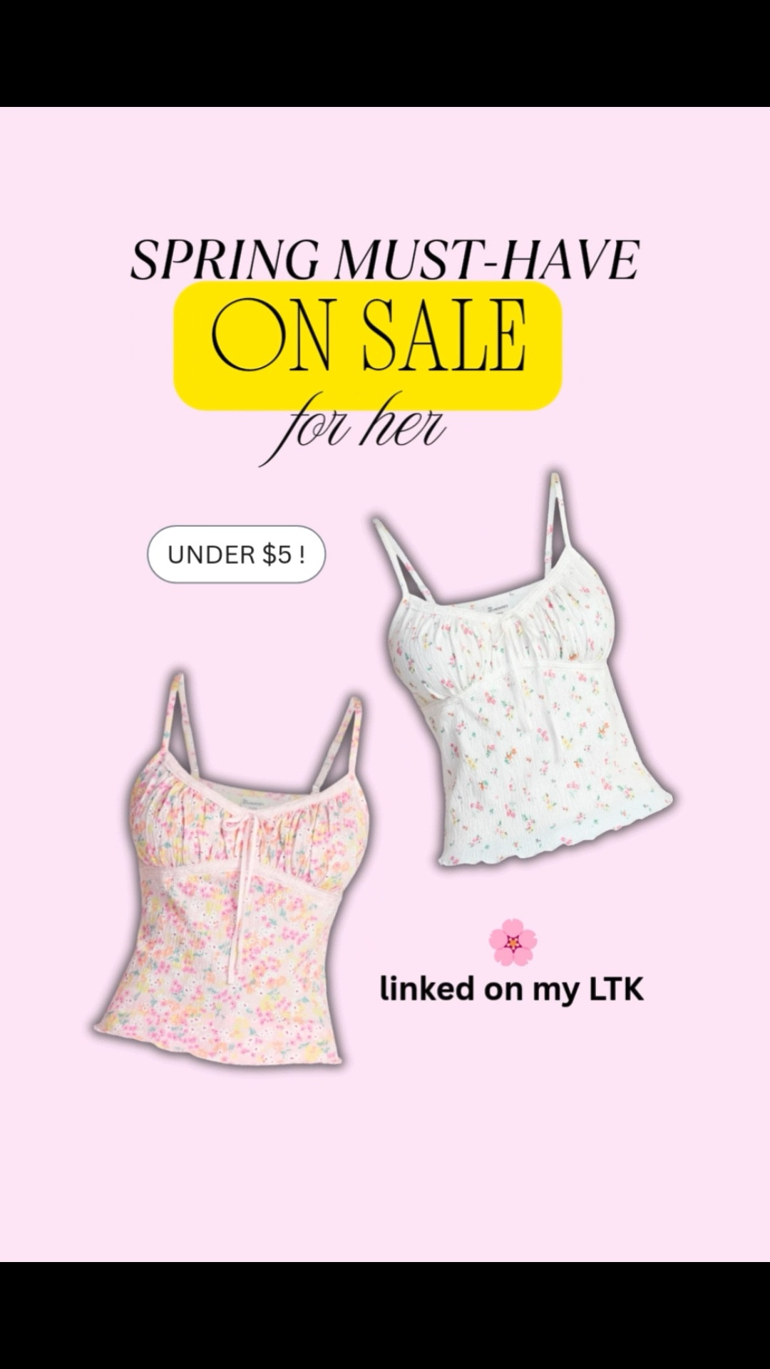 Y’all are LOVING these Walmart spring tops 🌸💕 they’ve been selling out straight from my LTK and now they’re on SALE (!!) — cute, easy to style, and perfect for everyday looks. Don’t wait on these 🤭 linked before they’re gone!


walmart fashion, spring tops, trending on LTK, affordable fashion finds, midsize style, everyday outfits, viral walmart finds, budget friendly outfits, spring essentials, casual cute outfits

#LTKSaleAlert #LTKSeasonal