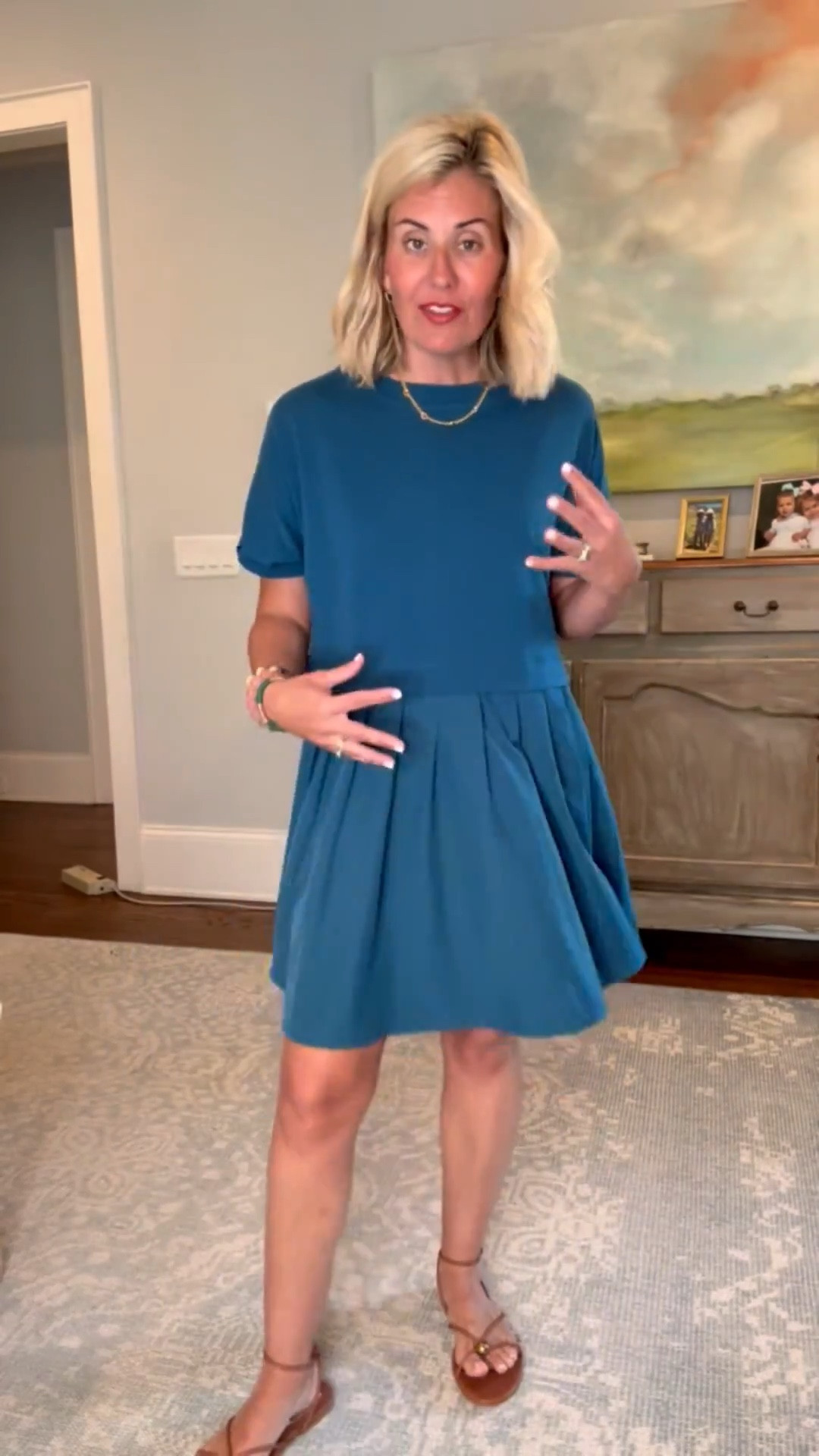 If you don’t have this dress in your closet, why not?!? It’s a mixed media dress & dress it up or down…..yes please!! I’m in a small. 

#LTKspringtrends #LTKdayinmylife #LTKspring