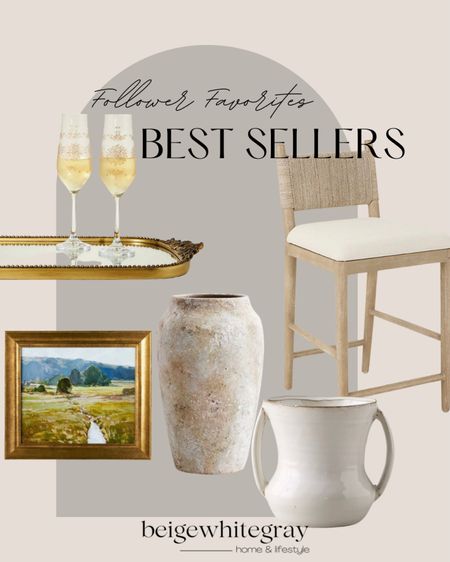 This weeks best sellers. My Ballard design bar stools, my pottery barn vase, and the Anthropologie under $50 vase. My target art is also back in stock and you love it!

#LTKHoliday #LTKstyletip #LTKhome