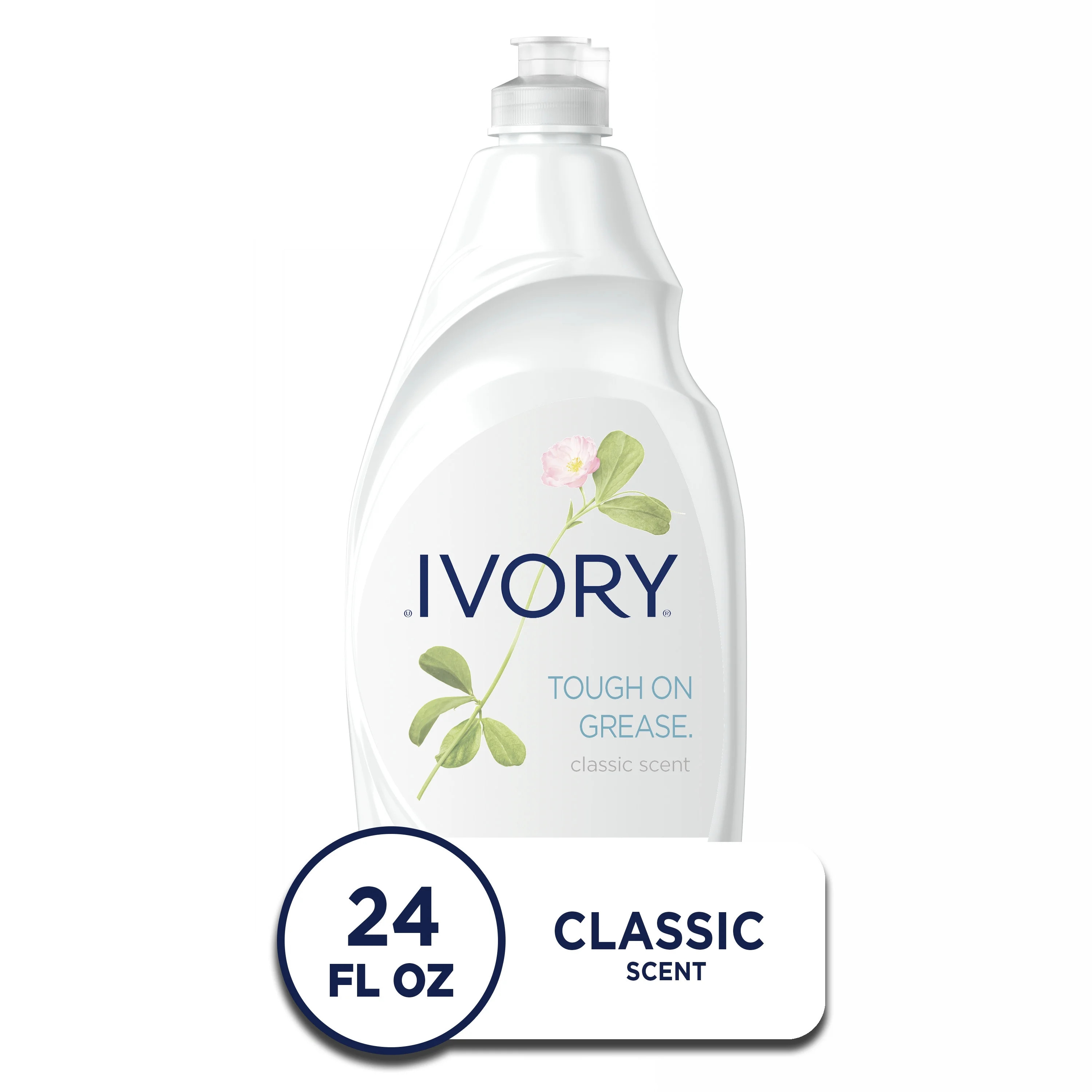 Ivory Ultra Concentrated Liquid Dish Soap, Classic Fresh Scent, 24 Fluid Ounces | Walmart (US)