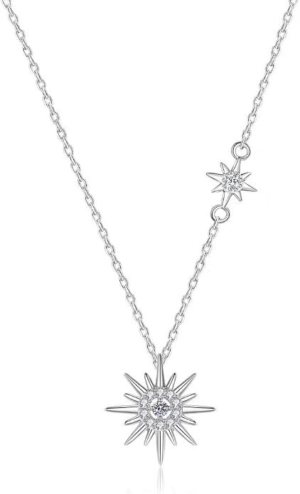 Sterling Silver Necklace Uranus Pendant Necklace high carbon diamond Pendant For Her Woman Wife G... | Amazon (US)