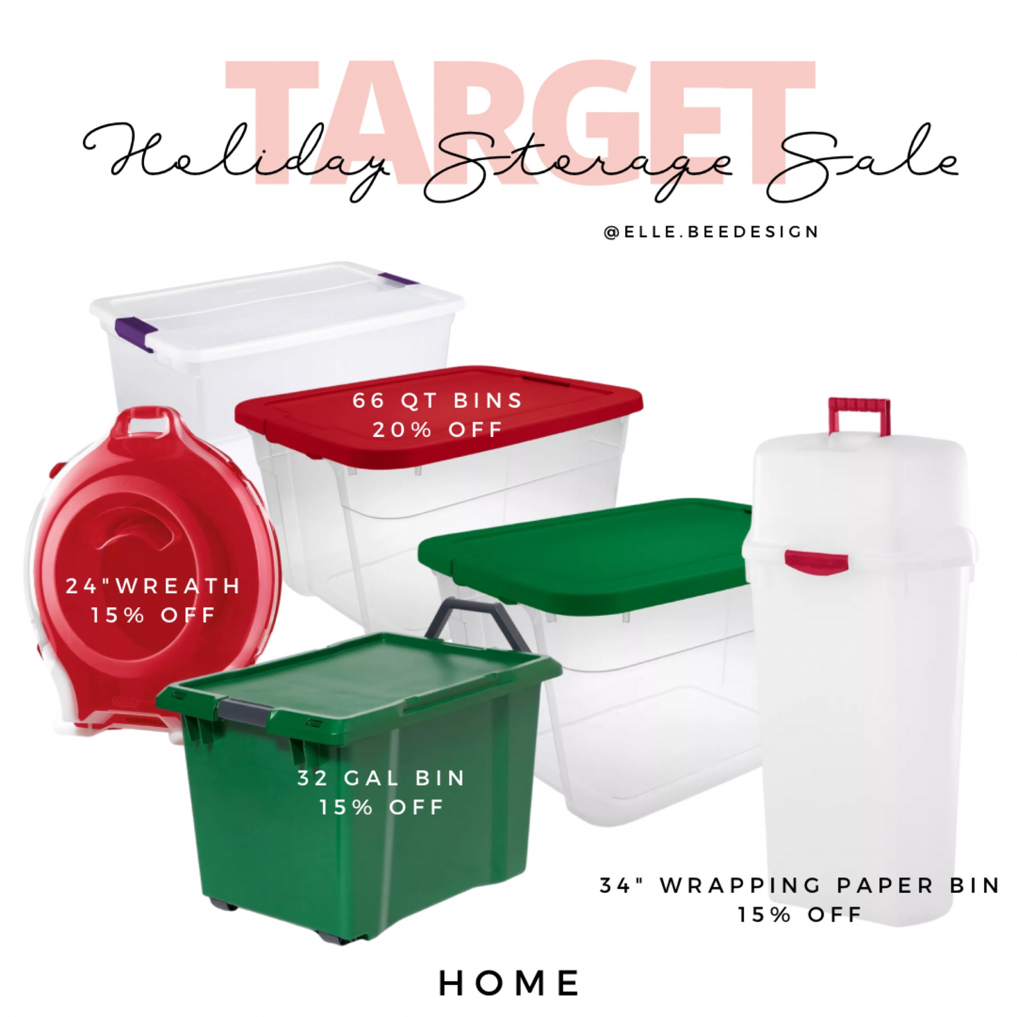Holiday Storage on Sale!! Organize and put away Christmas faster than ever with these great storage bins sales at Target

#LTKhome #LTKSeasonal #LTKsalealert