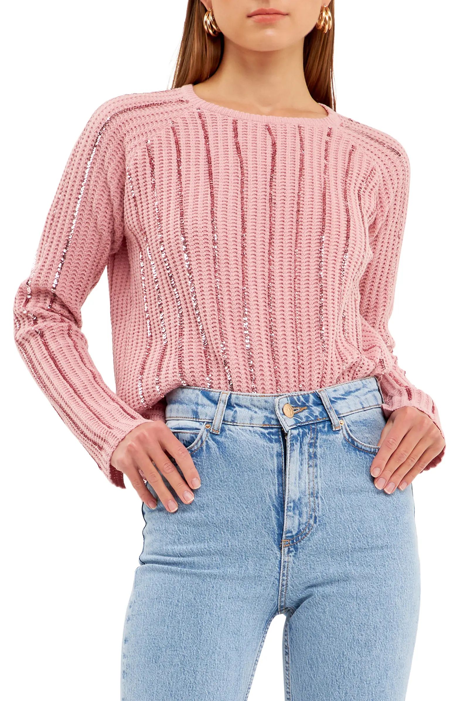 Sequin Detail Sweater | Nordstrom