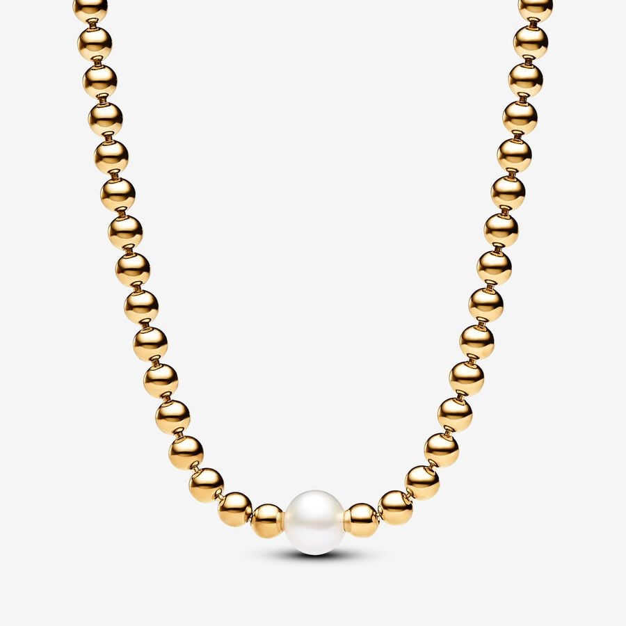 Treated Freshwater Cultured Pearl & Beads Collier Necklace | Pandora US