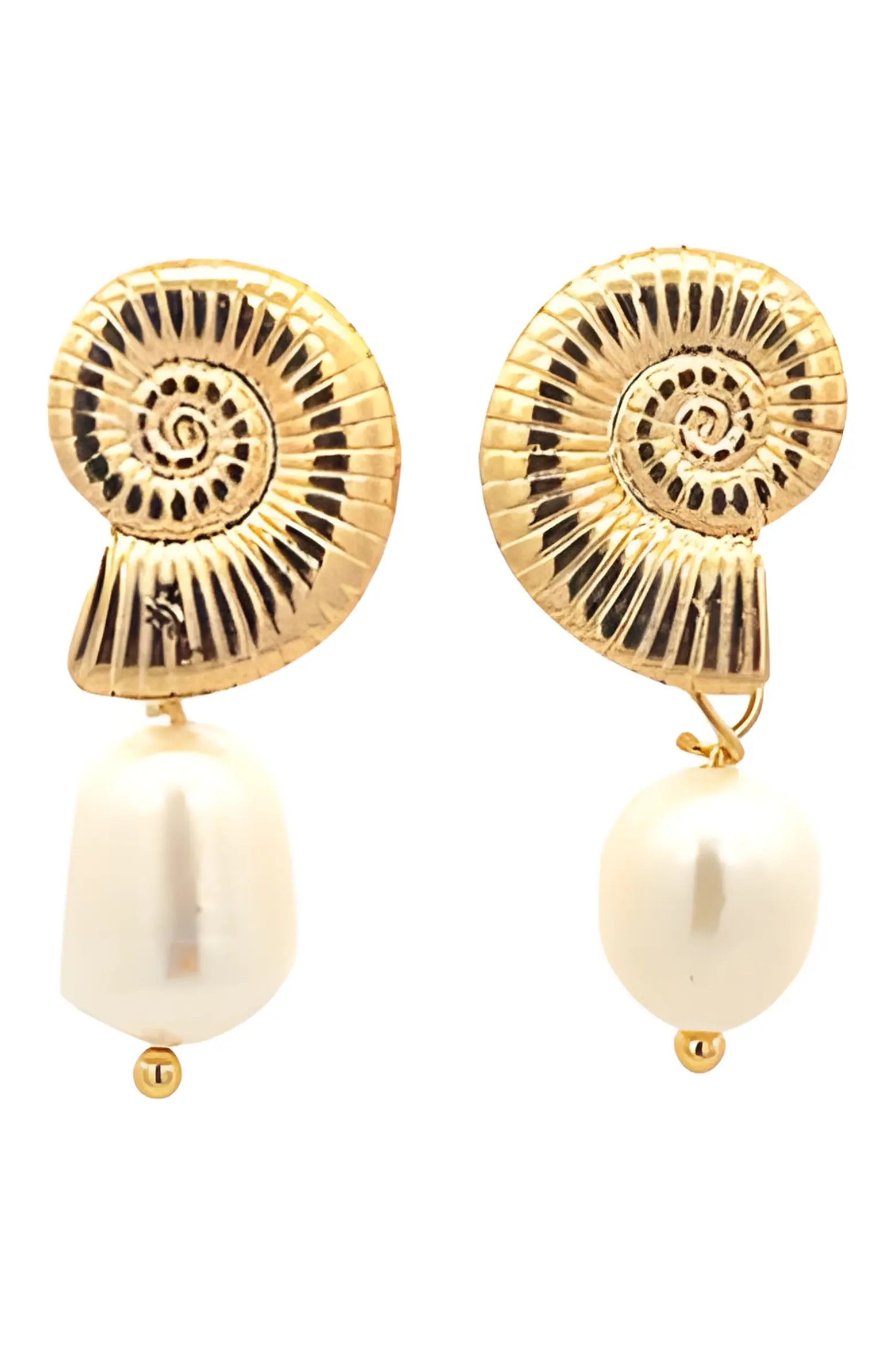 x SHARINA Seashell Faux Pearl Drop Earrings (Women) | Nordstrom | Nordstrom