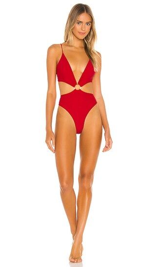 x REVOLVE Tobin One Piece in Flame | Revolve Clothing (Global)