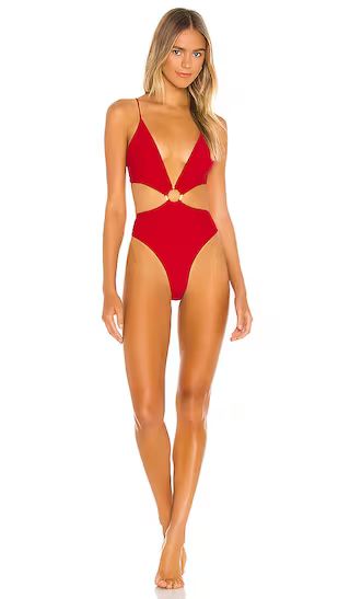 Michael Costello x REVOLVE Tobin One Piece in Red. - size S (also in M) | Revolve Clothing (Global)