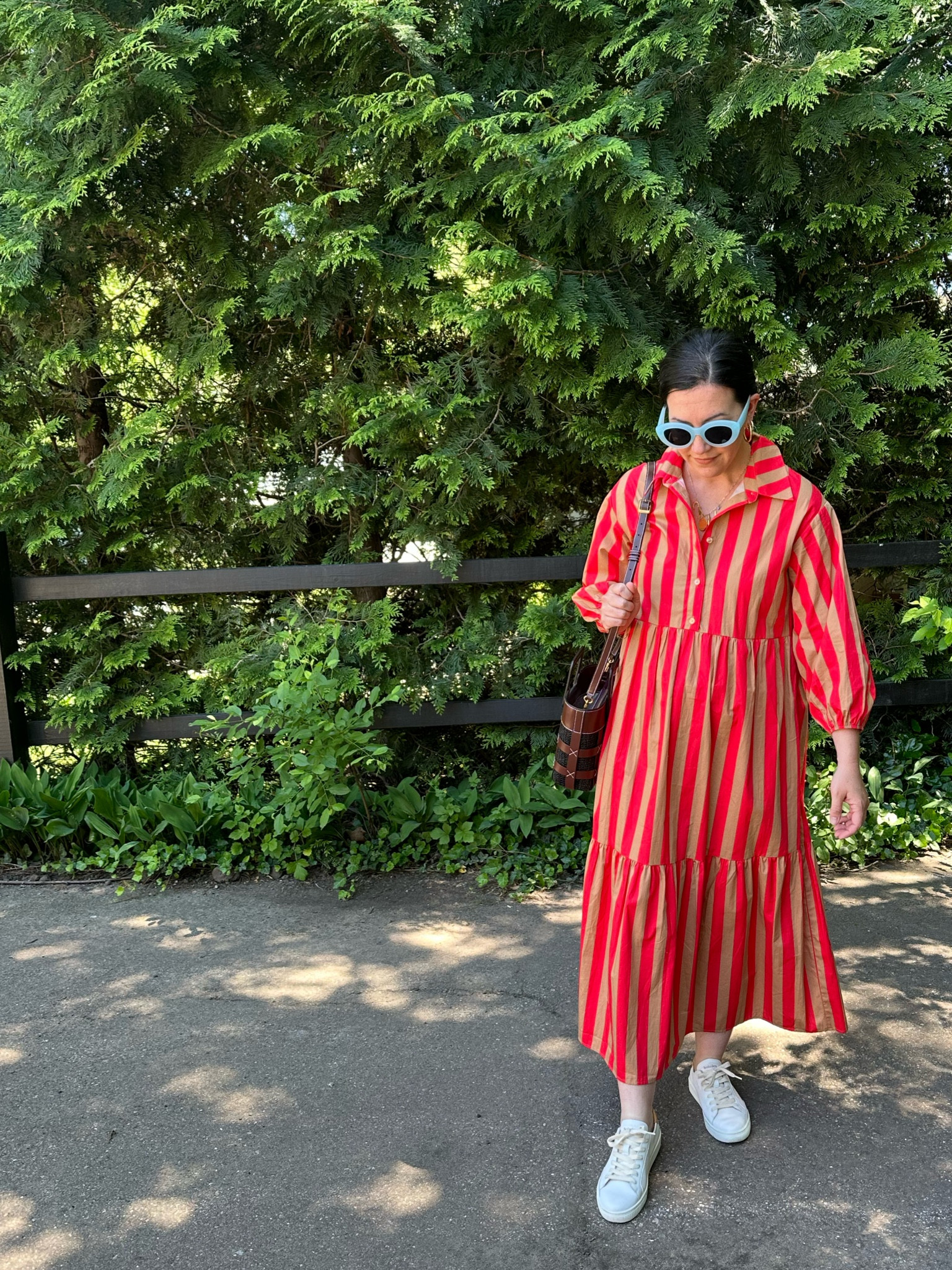 I’ll be wearing this easy striped dress all summer. ❤️🤎🤍 Currently on sale in this colorway, but also available in lots of others!

#LTKfindsunder100 #LTKSeasonal #LTKstyletip