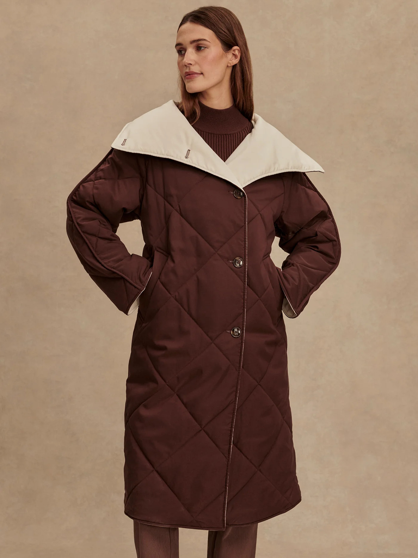 Annalise Reversible Wrap Coat | Varley UK | Varley UK