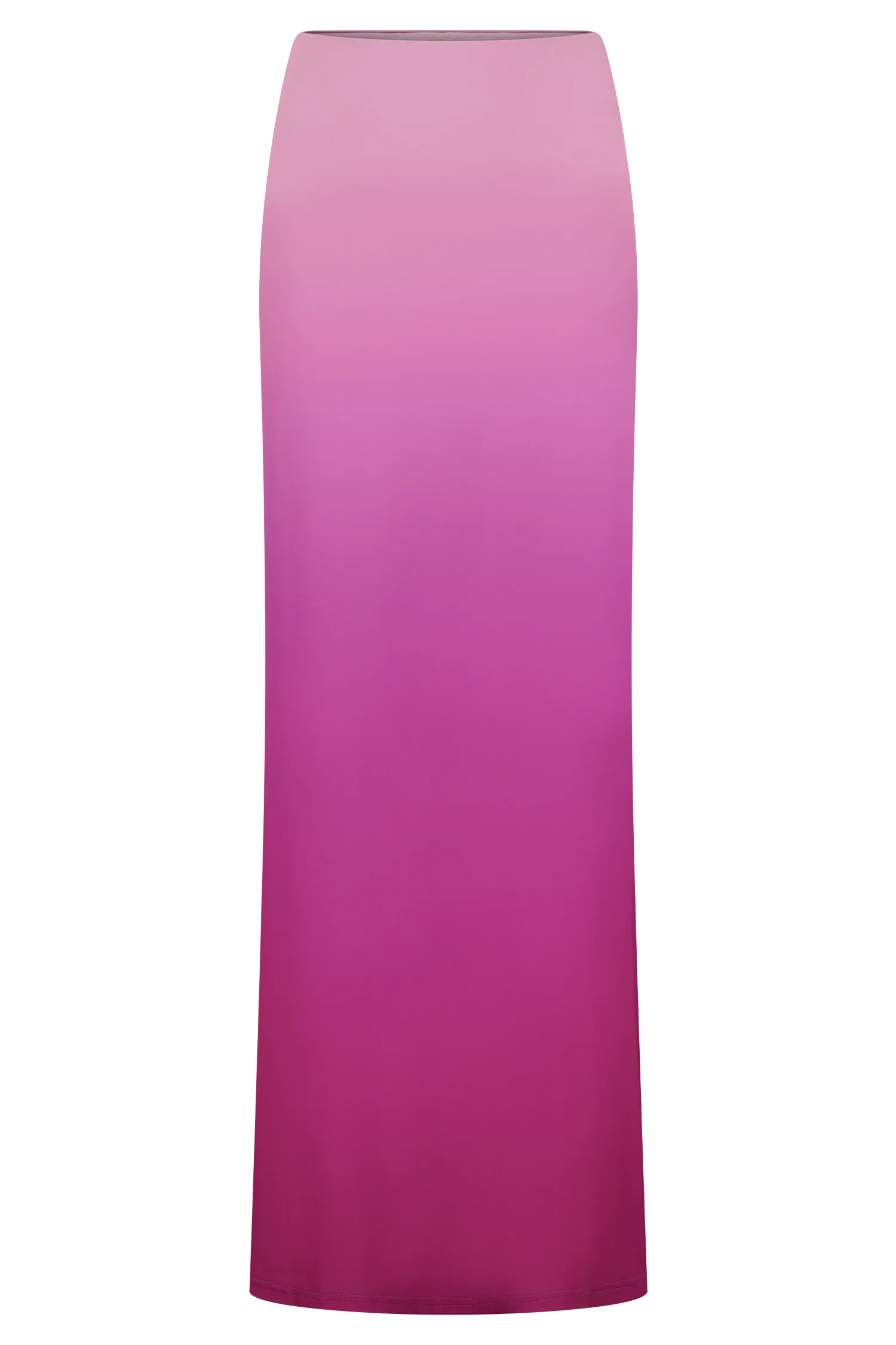 Bruna Slinky Fishtail Maxi Skirt - Ombre Pink | MESHKI US