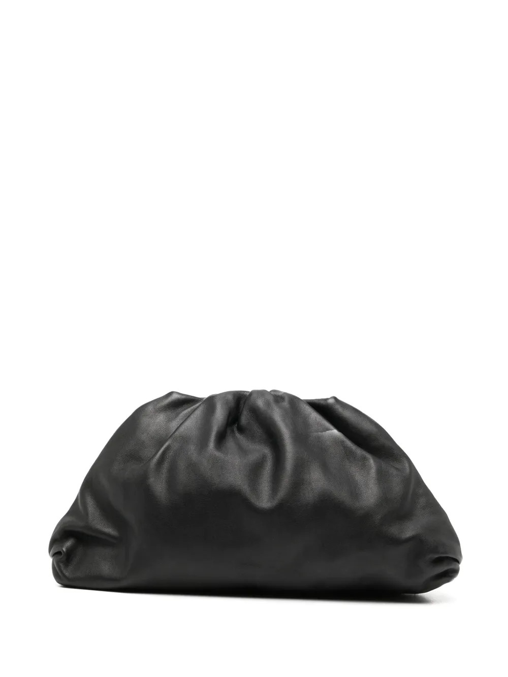 Bottega Veneta Pre-Owned Pouch Leather Clutch | Black | FARFETCH | Farfetch Global