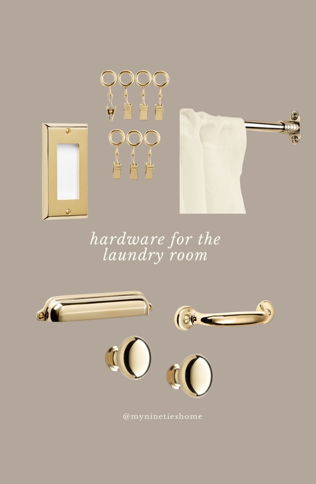 Hardware for the laundry room 🧺
Going with unlaquered brass 

#LTKHome