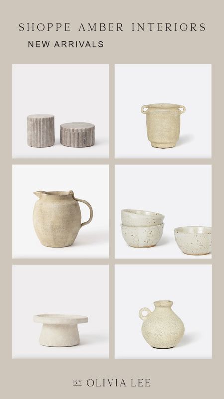 Ceramic pots, vases, bowls, and containers- Shoppe Amber Interiors new arrivals 

#LTKhome