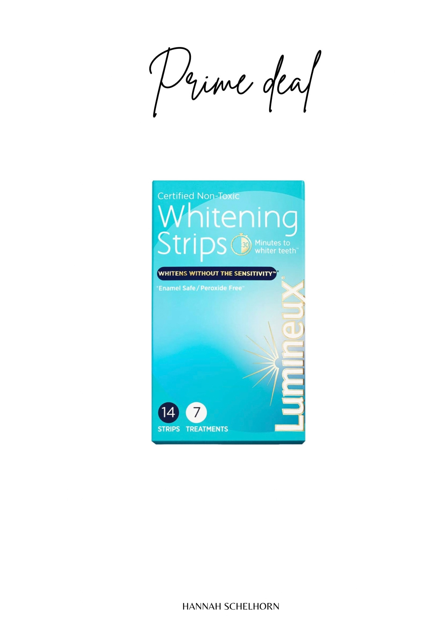My favorite working strips are on a prime deal! Clean and great for sensitive teeth!