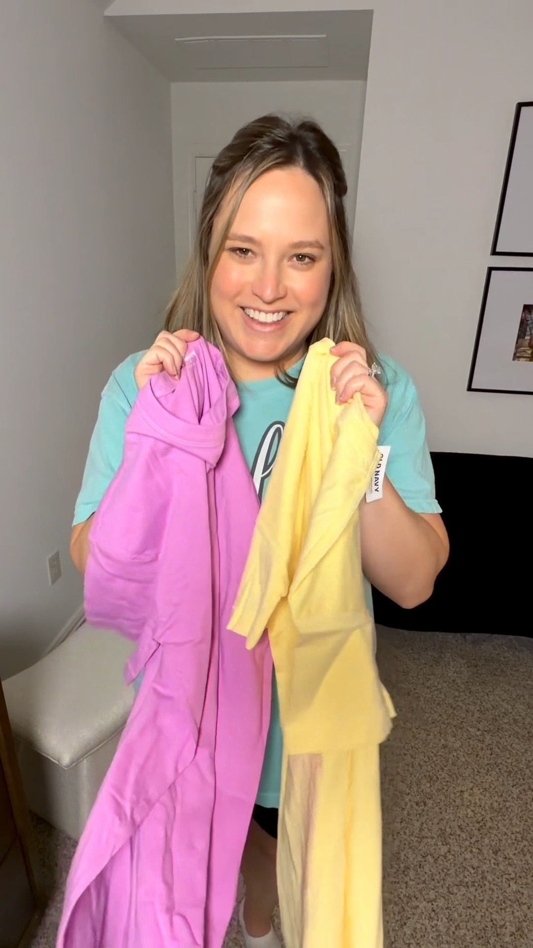 Sun's out, oversized tees on! These Old Navy EveryWear tunics are 100% cotton, super lightweight, and basically my summer uniform. The new colors? Obsessed. I size down to a size small in these for a more fitted look. And plus they are on SALE! 👀

#LTKootd #LTKMidsize #LTKSaleAlert