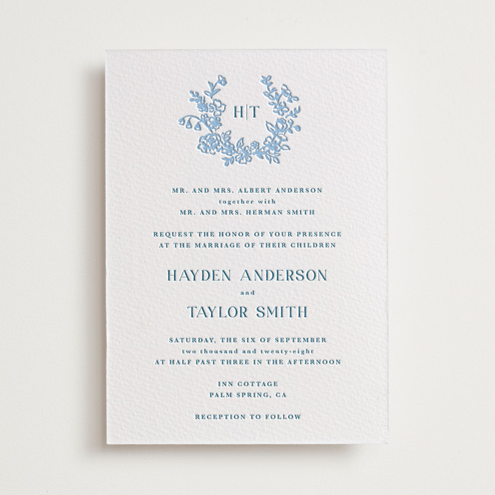 Letterpress Wedding Invitations | Minted