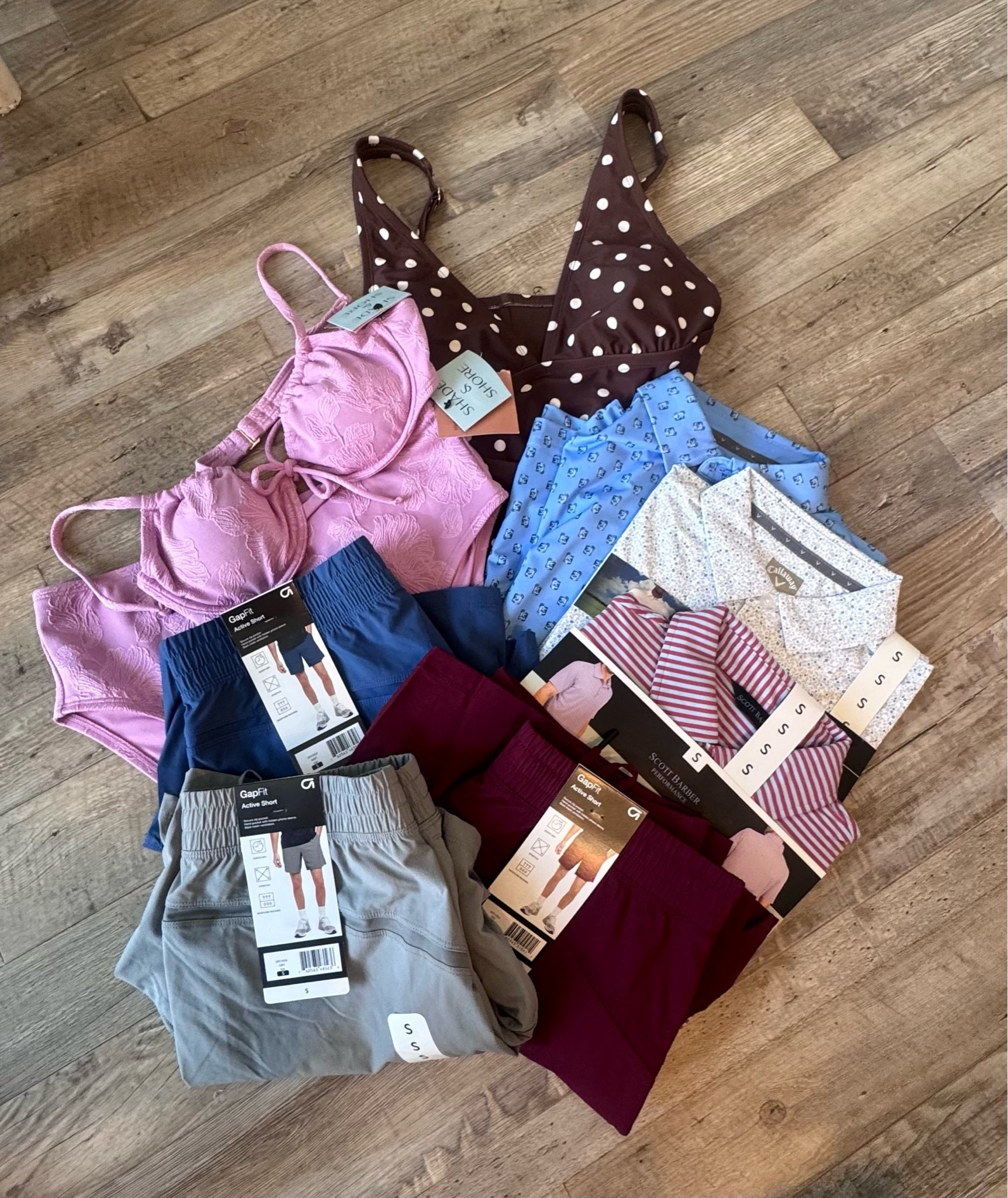 Moms swim haul and boys Sam’s haul 
Swim is size large in bottom medium in top 
One peice is medium 
All items for boys are size small.

#LTKmomlife #LTKMens #LTKSeasonal