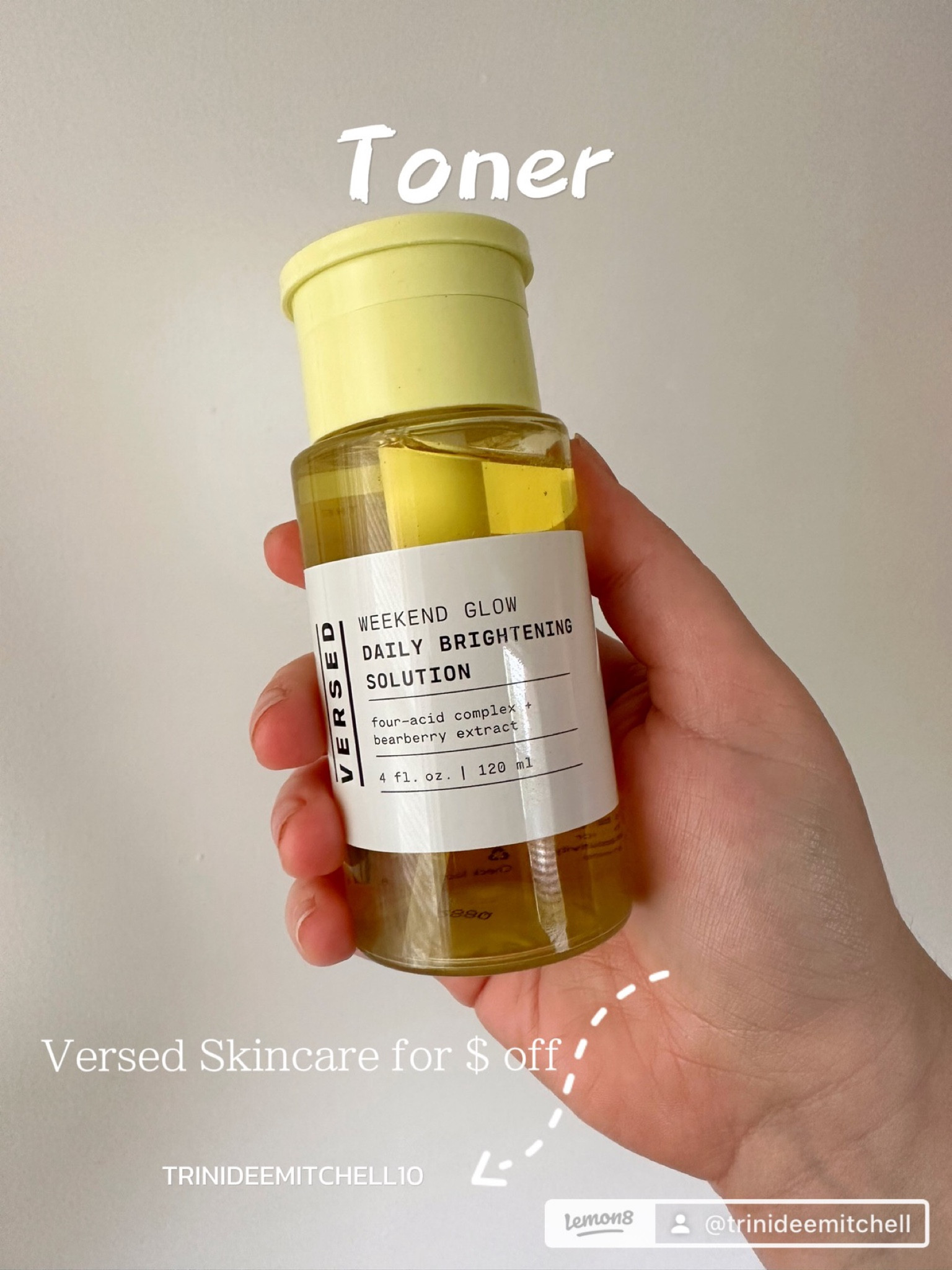 Refreshing brightening toner from Versed skincare 
Code TRINIDEEMITCHELL10 for. $ off


#LTKGiftGuide #LTKFestival #LTKbeauty