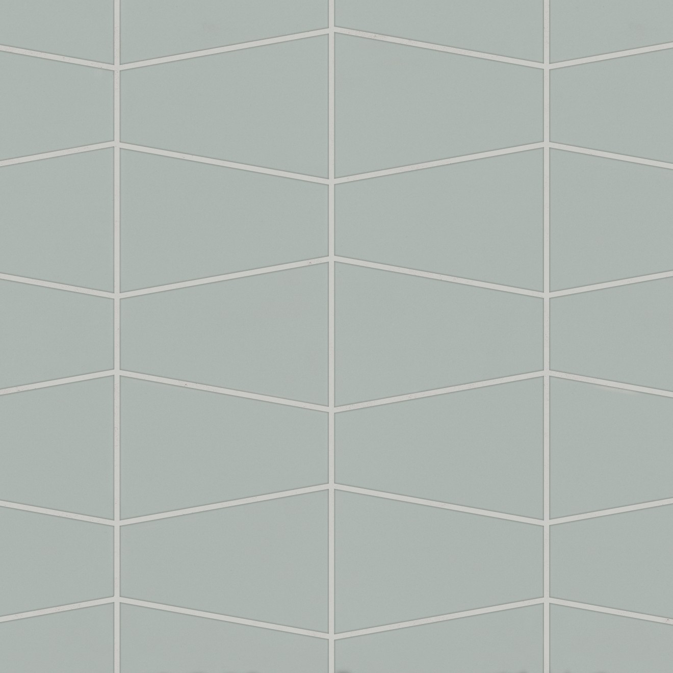 Marin Trapezoid Matte Porcelain Mosaic in Aloe Green | Bedrosians Tile & Stone