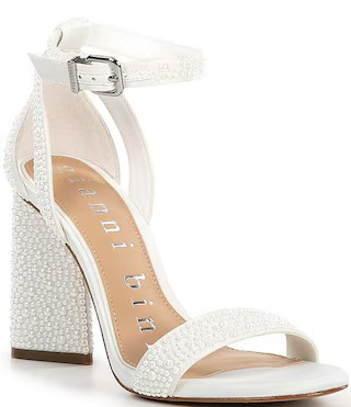DaneaTwo Pearl Ankle Strap Block Heel Sandals | Dillard's