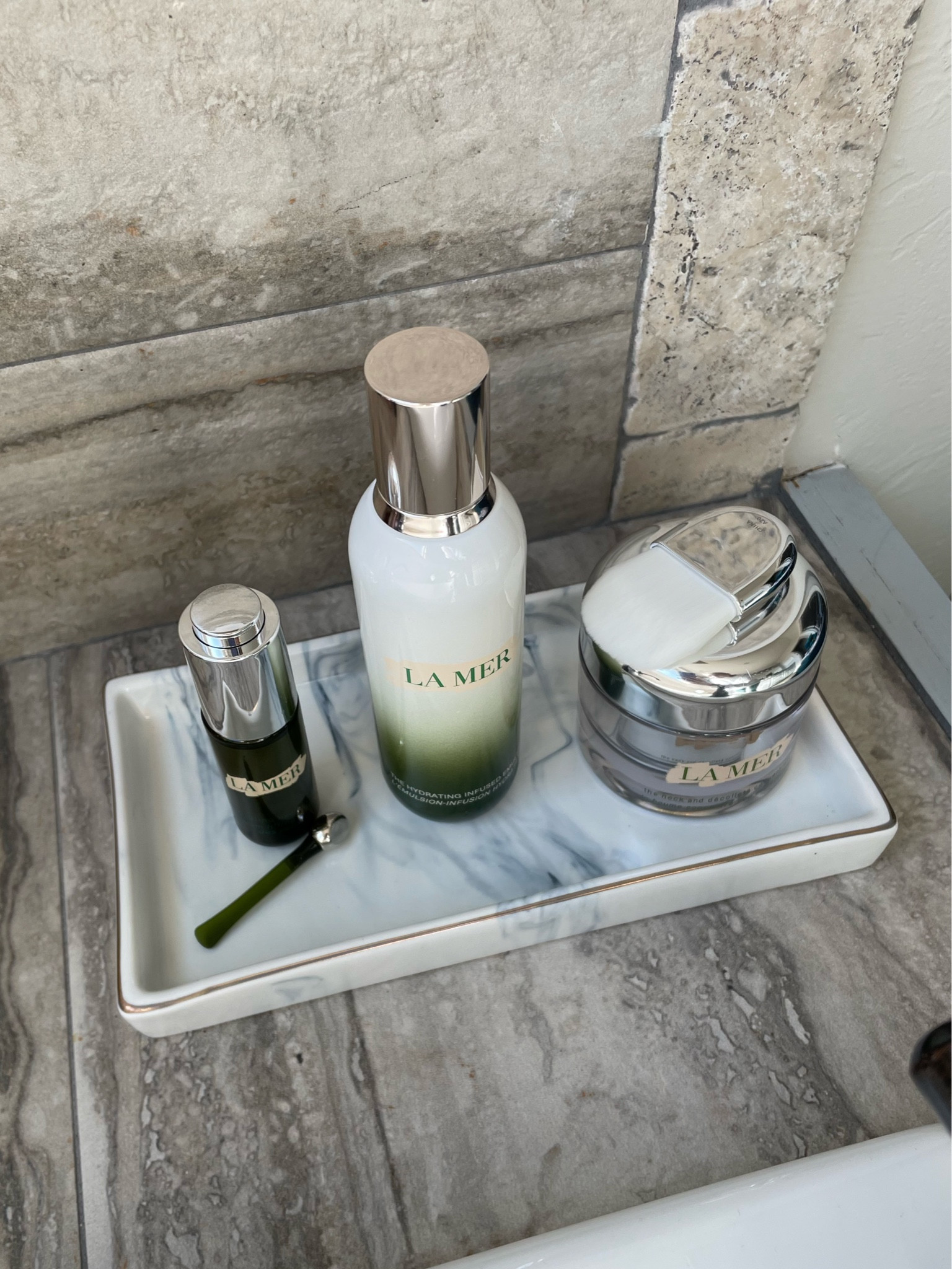 Chic tray with the best products!! ✨ Bathroom organization, Skincare Products, Jewelry Tray, Product Tray  

#LTKhome #LTKGiftGuide #LTKbeauty