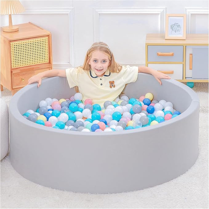 Foam Ball Pit for Toddlers, 47.2 x 13.8 in Ball Pits for Toddlers Easy to Clean or Install, Memor... | Amazon (US)