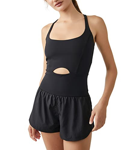 Free People Righteous Runsie Black/Black LG (Women's 12) | Amazon (US)