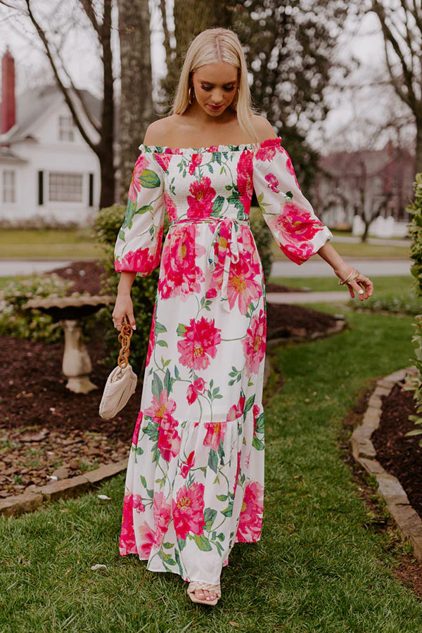 More To The Story Smocked Maxi | Impressions Online Boutique