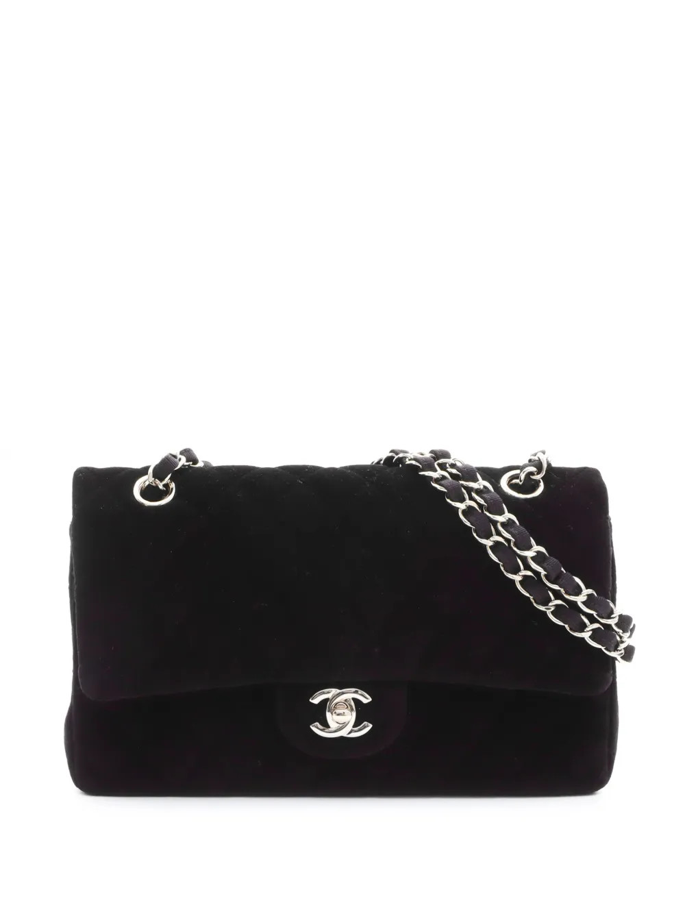 CHANEL Pre-Owned 2016-2017 Medium Double Flap Shoulder Bag | Black | FARFETCH OM | Farfetch Global