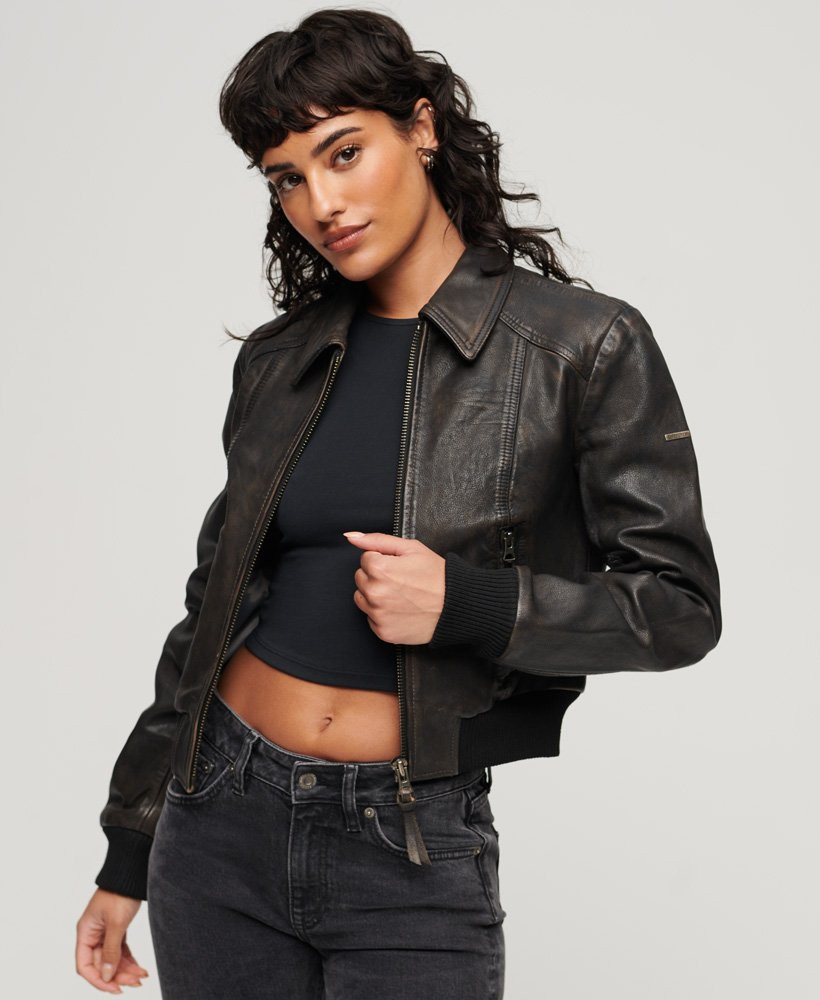 70s Leather Jacket | Superdry (UK)