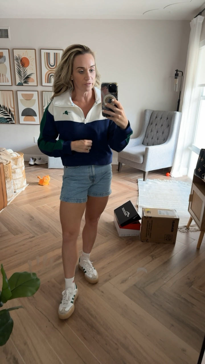 Prince finds at Target! Loving the retro vibes. Sized up in jacket for a bigger fit. I ordered the green set linked. 

#LTKxMadewell #LTKsalealert #LTKVideo