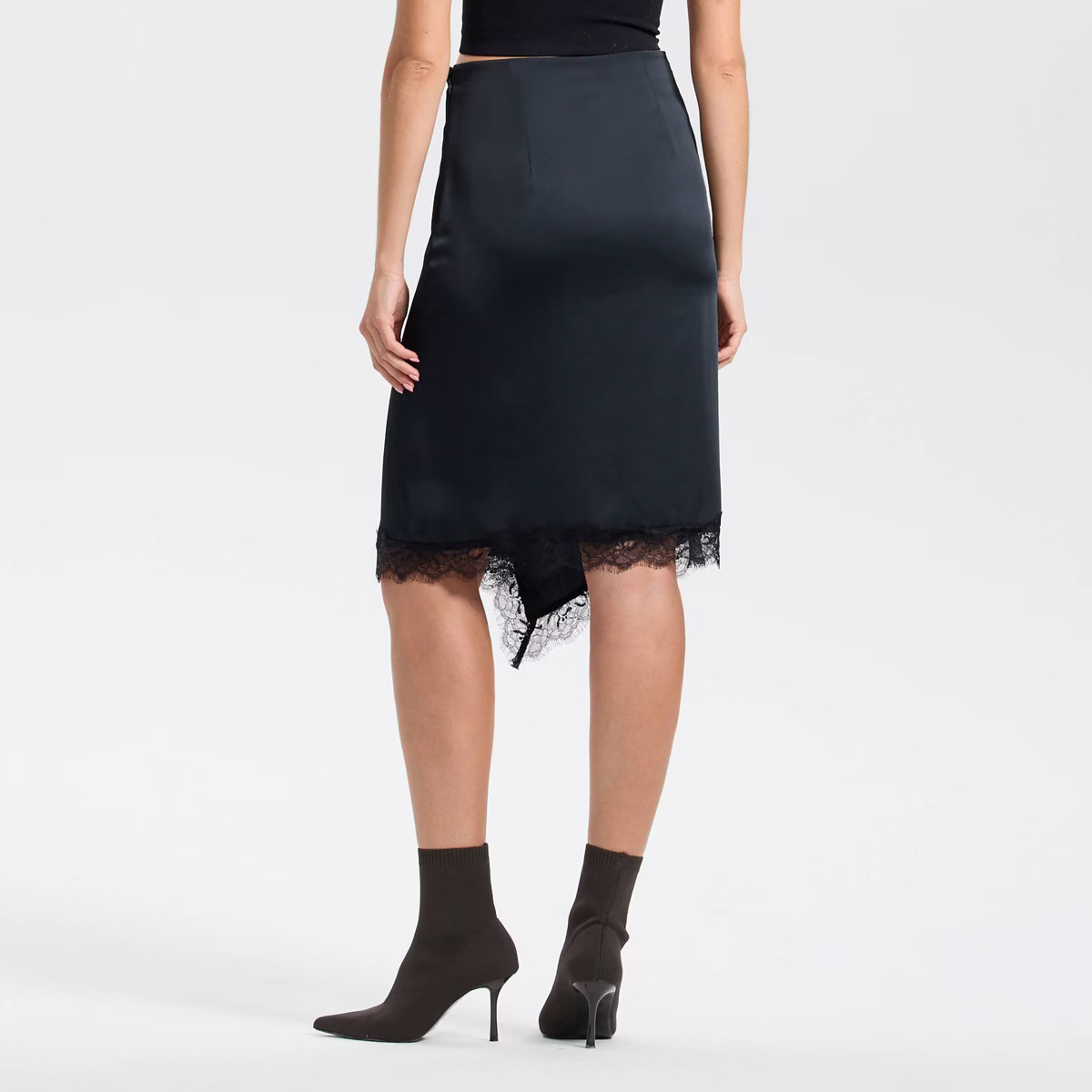 Women's Split Lace Trim A-Line Skirt - A New Day™ | Target