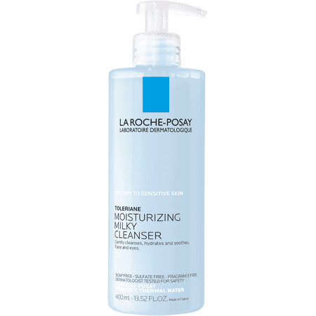 La Roche-Posay Toleriane Moisturizing Milky Facial Cleanser for Dry Sensitive Skin 13.5 fl oz | Walmart (US)