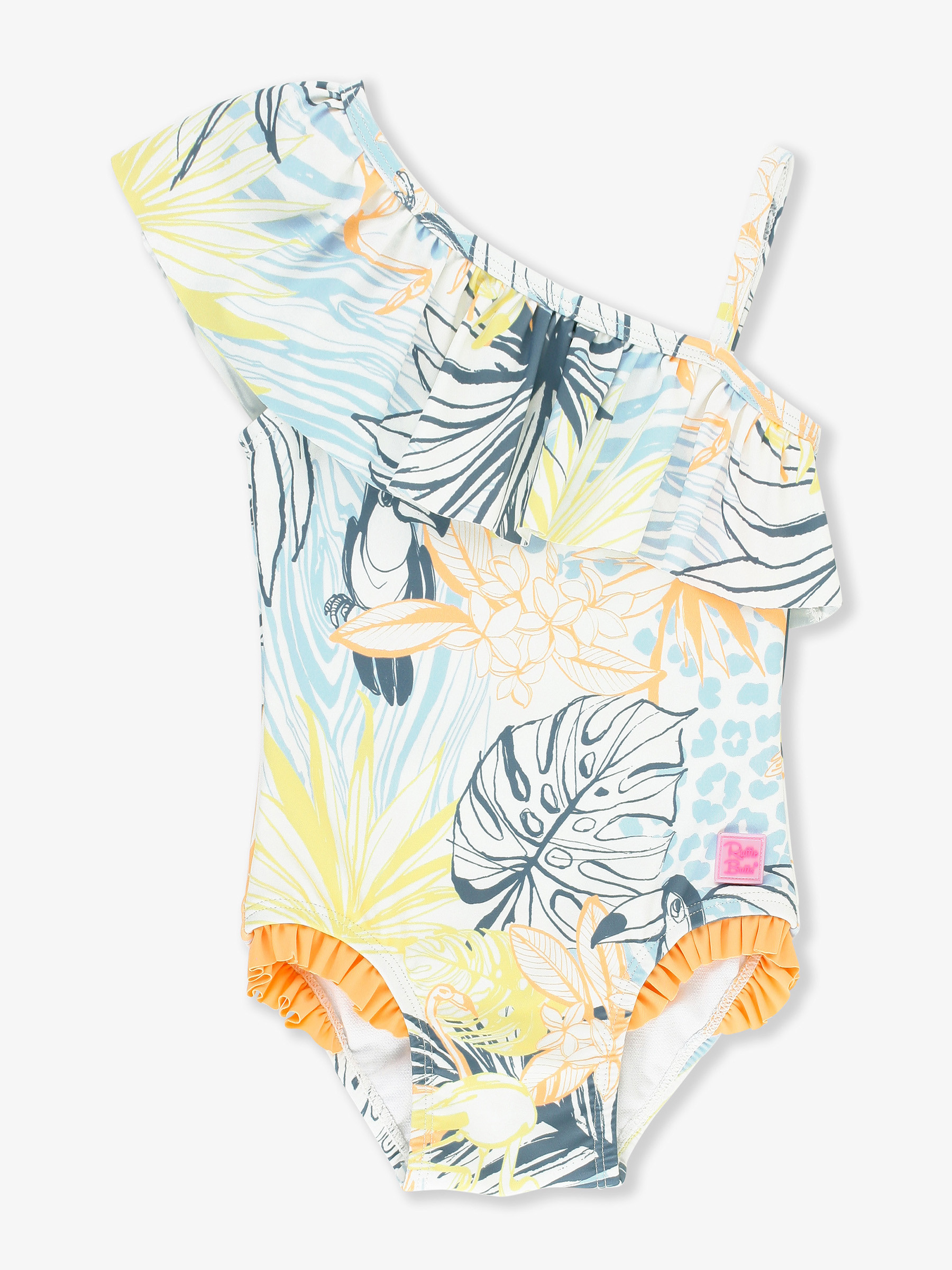 One Shoulder Ruffle One Piece | RuffleButts / RuggedButts