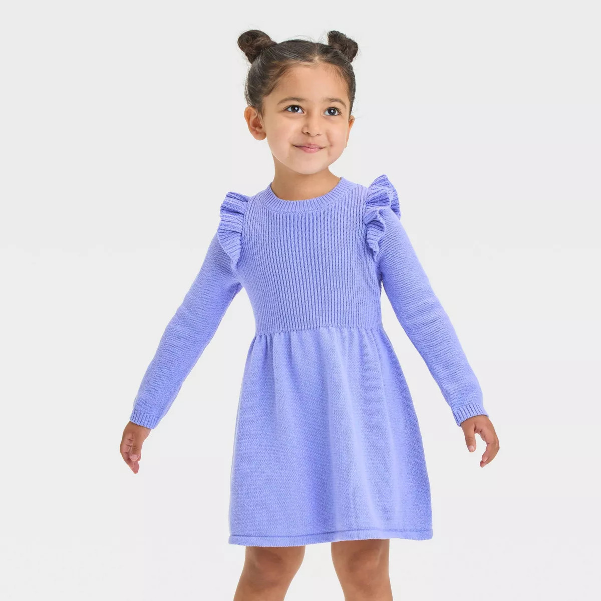 Toddler Girls' Solid  Ribbed Sweater Dress - Cat & Jack™ | Target