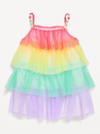Birthday Sleeveless Tiered Tulle Dress for Toddler Girls | Old Navy (US)