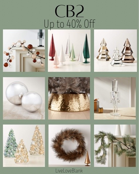 CB2 home 
Seasonal decor on sale 
Holiday Decor 


#LTKSeasonal #LTKHoliday #LTKHome
