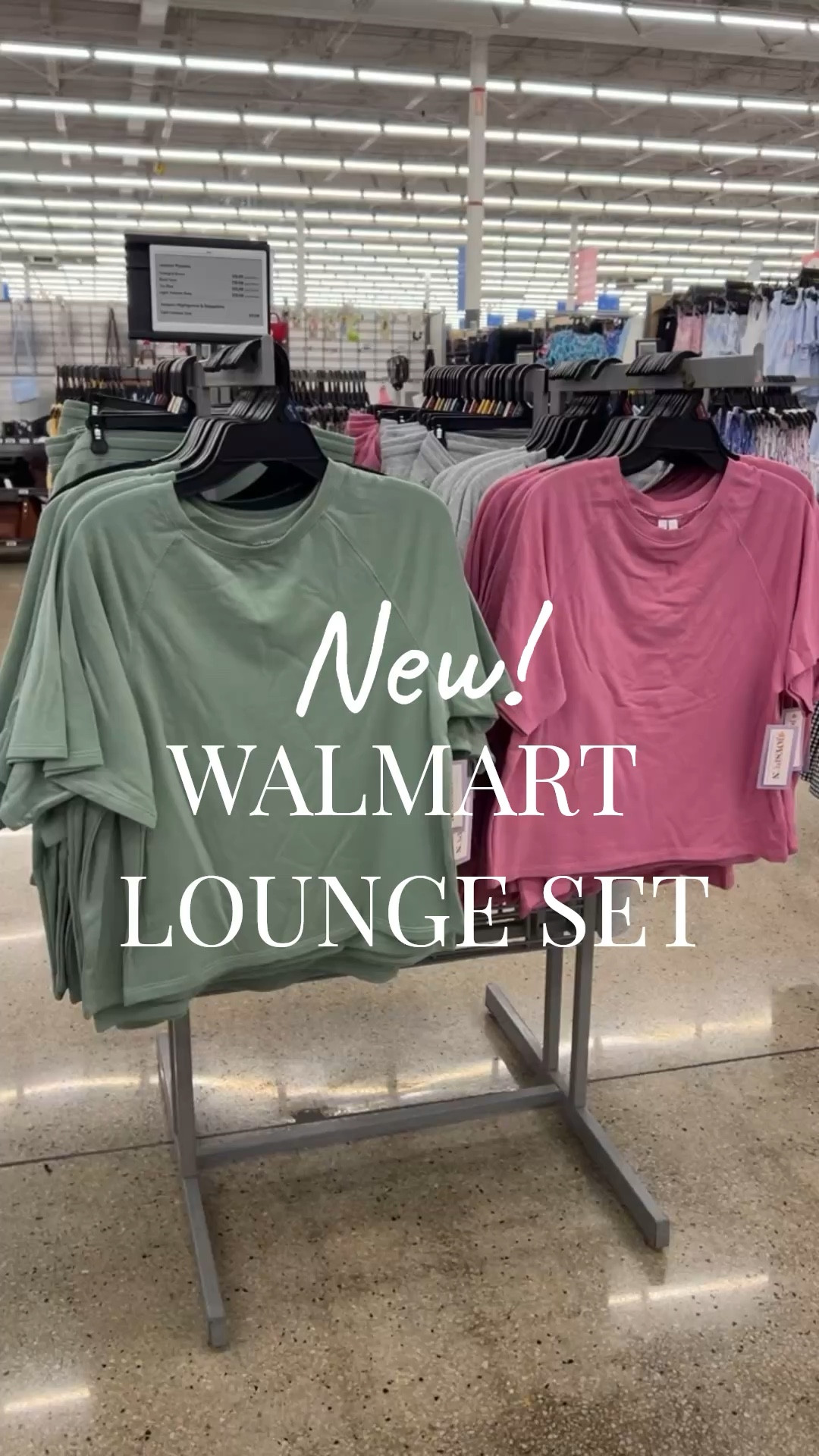 Walmart brought back our favorite lounge set in new colors! It’s a relaxed fit and I got my usual size small. #walmartfashion #walmartfinds 