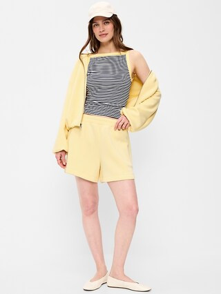 High-Waisted Bounce Fleece Shorts -- 5-inch inseam | Old Navy (US)
