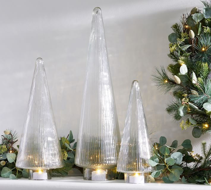 Ribbed Glass Tree Cloches | Pottery Barn (US)
