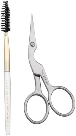 Tweezerman Eyebrow Shaping Scissors & Brush Stainless Steel | Amazon (US)
