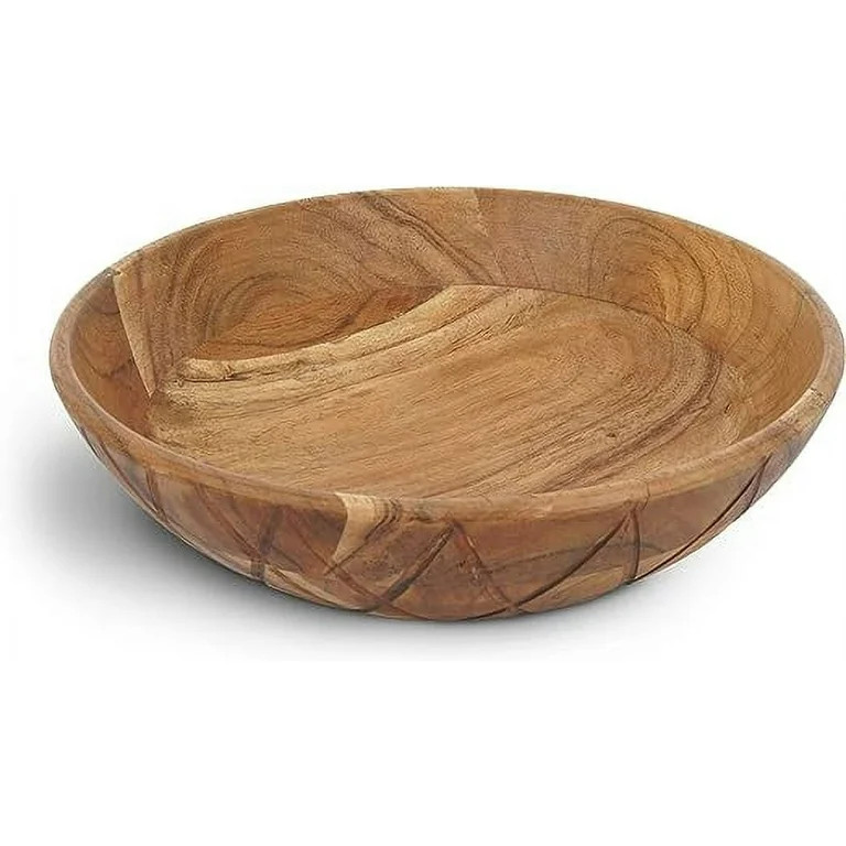 Luxe Designs | Handmade Decorative Carved Side Wooden Bowl for Home, Bathroom and Kitchen Counter... | Walmart (US)
