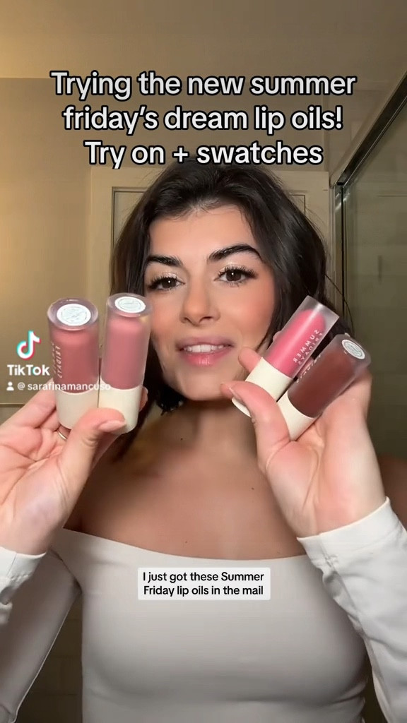Obsessed with the new summer Friday dream lip oils! Try-on + swatches🤍

#LTKbeauty #LTKVideo #LTKSeasonal