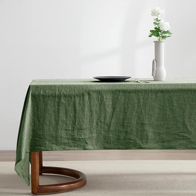 EVERLY 100% Pure Linen Rectangle Tablecloths 60x108Inches for Dining,Buffet Parties,Picnic,Events... | Amazon (US)