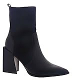 Steve Madden Women's Tackle Ankle Boot, Black Leather, 7.5 | Amazon (US)