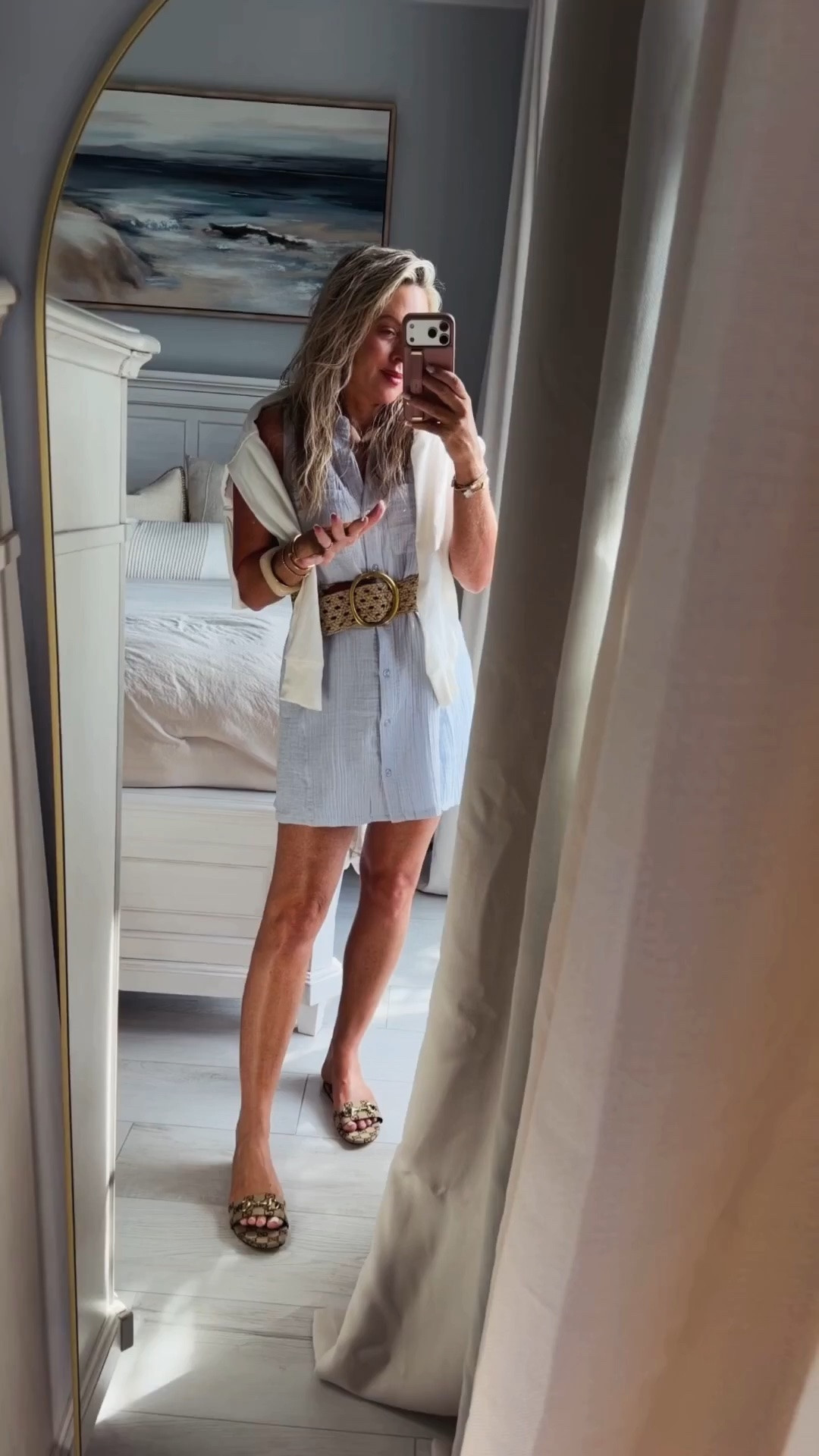 Wearing small in this dress! Gauze, prettiest blue and easy to pack for your next trip! 🩵


Resort wear. Gauze. Summer dress. Summer style. Vacation outfit.

#LTKSeasonal #LTKootd #LTKgrwm