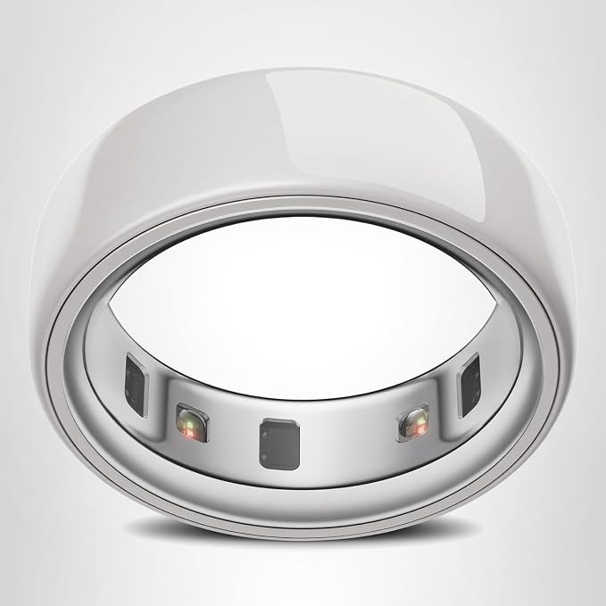 Oura Ring 4 - Ceramic Cloud - Size 11 - Sleep, Activity, Women’s Health, AI Advisor, Up to 8 Da... | Amazon (US)