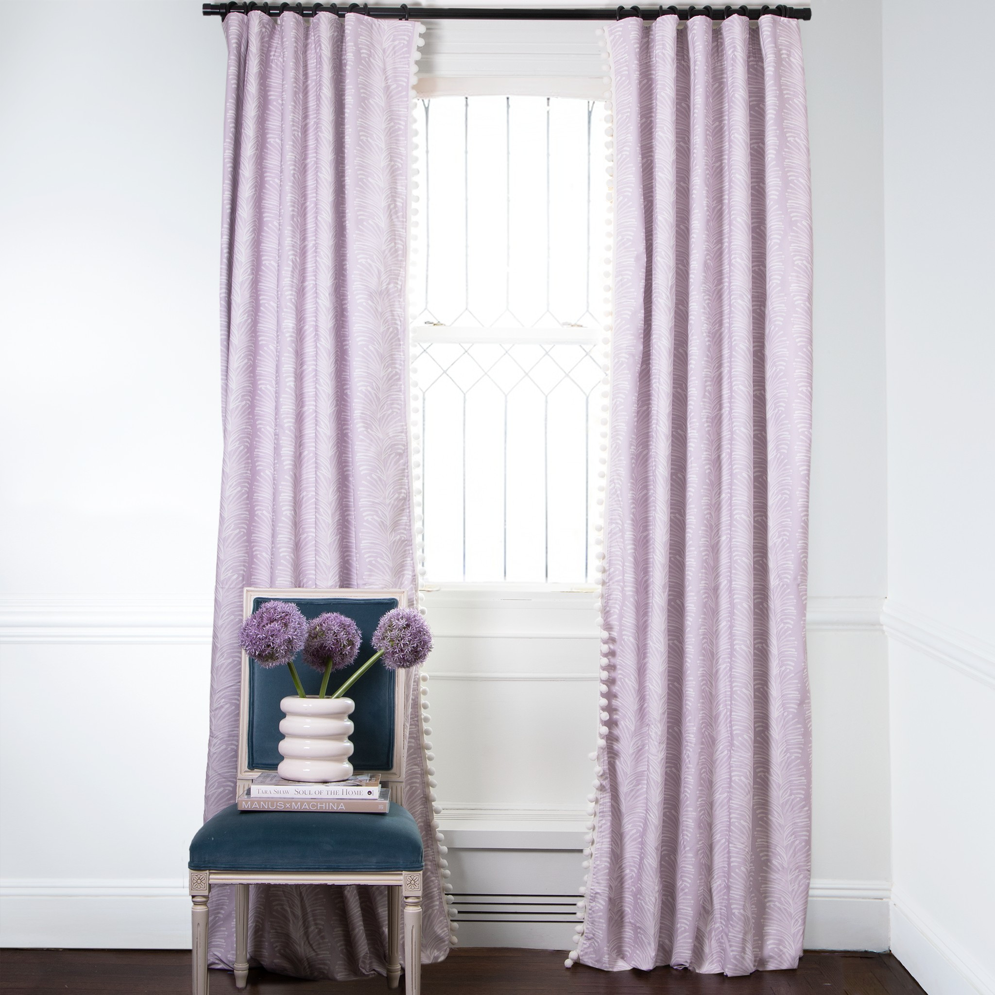 Emma Lavender Curtain | Pepper